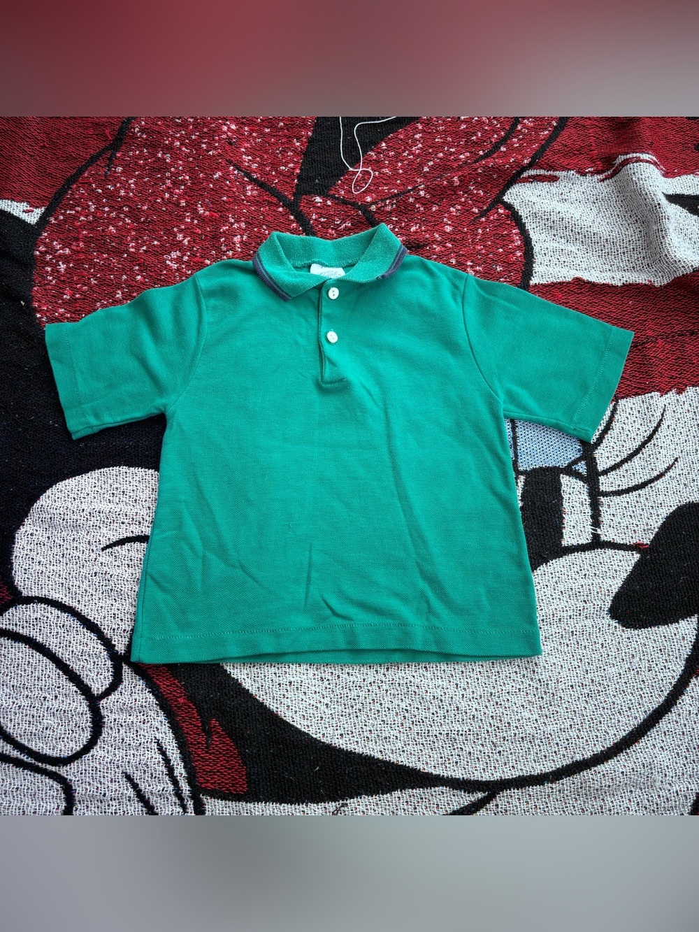 VINTAGE ROYAL HEIR GREEN POLO TOP BOYS SIZE 4T